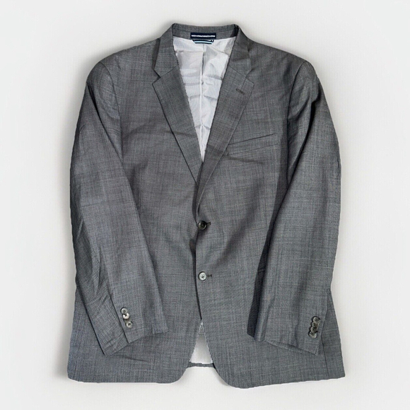 Tommy Hilfiger Other - Tommy Hilfiger 44R Gray Two Button Wool Blazer DBL Vent
